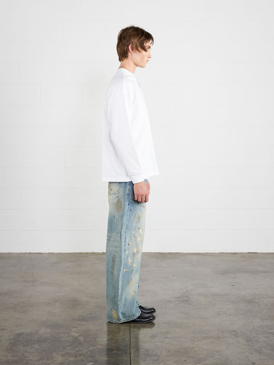 Perfect White cropped long sleeve