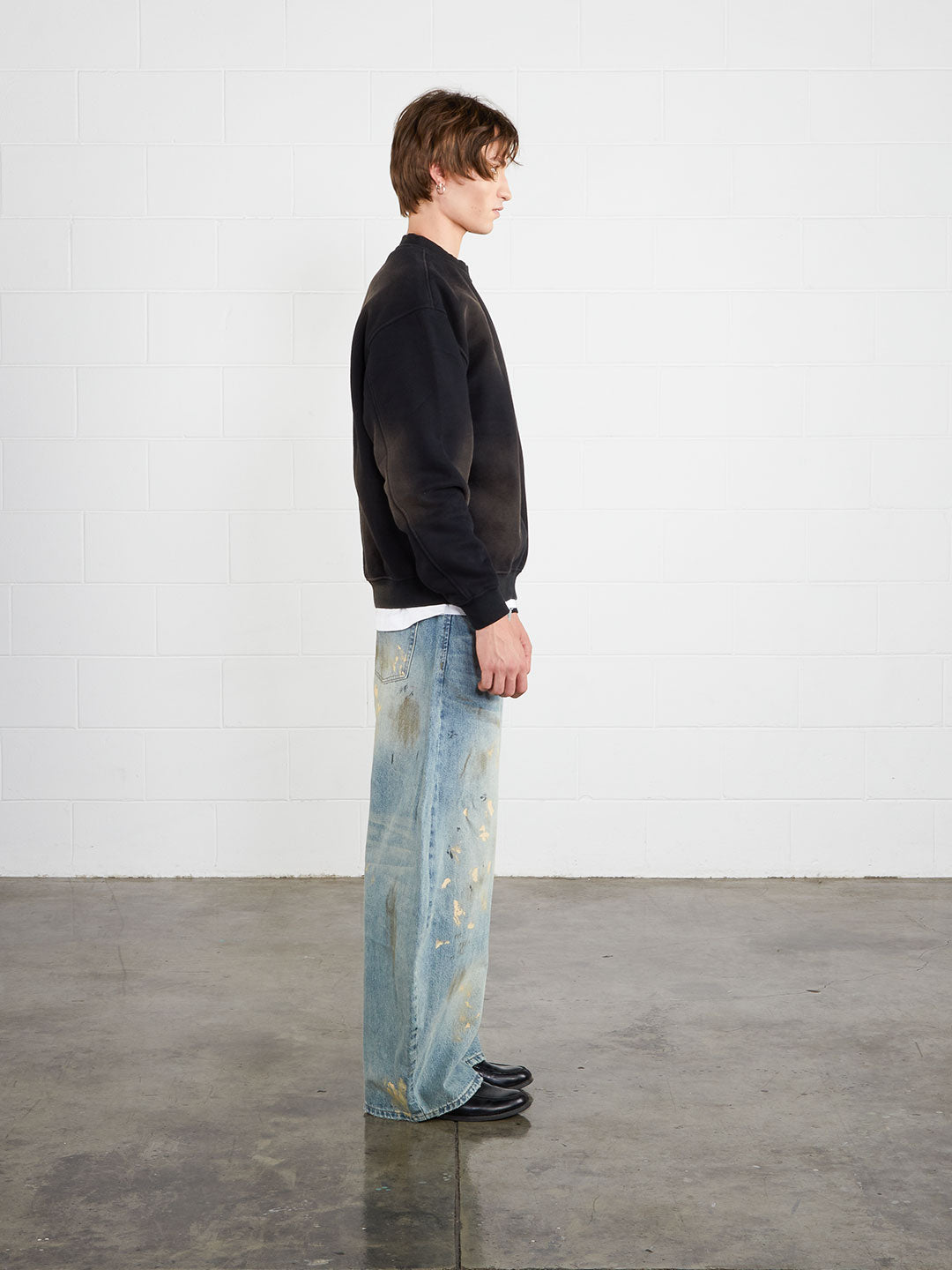 Washed Vintage Crewneck Black