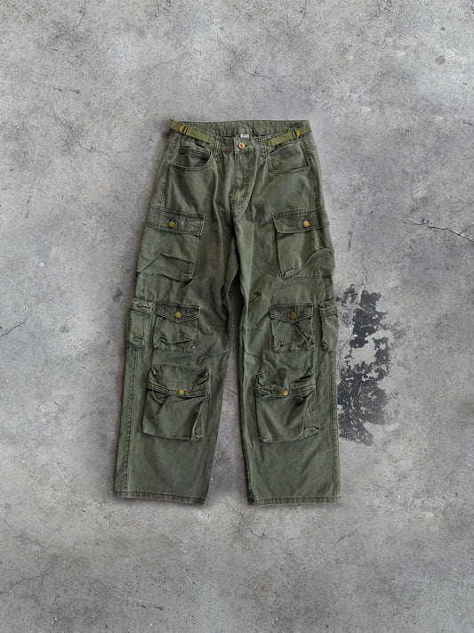 Vintage Utility Multi-Pocket Cargo Pant