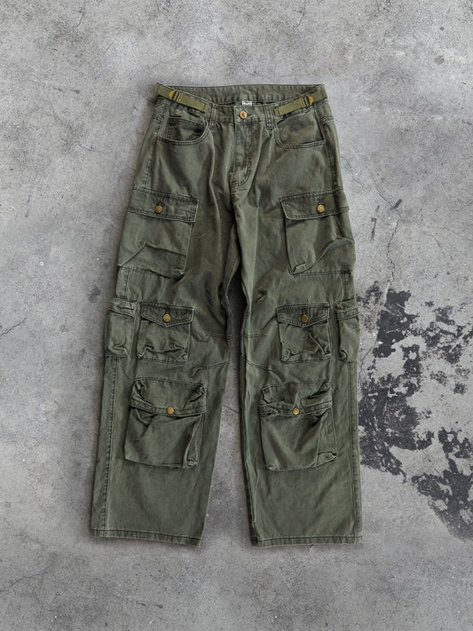 Vintage Utility Multi-Pocket Cargo Pant