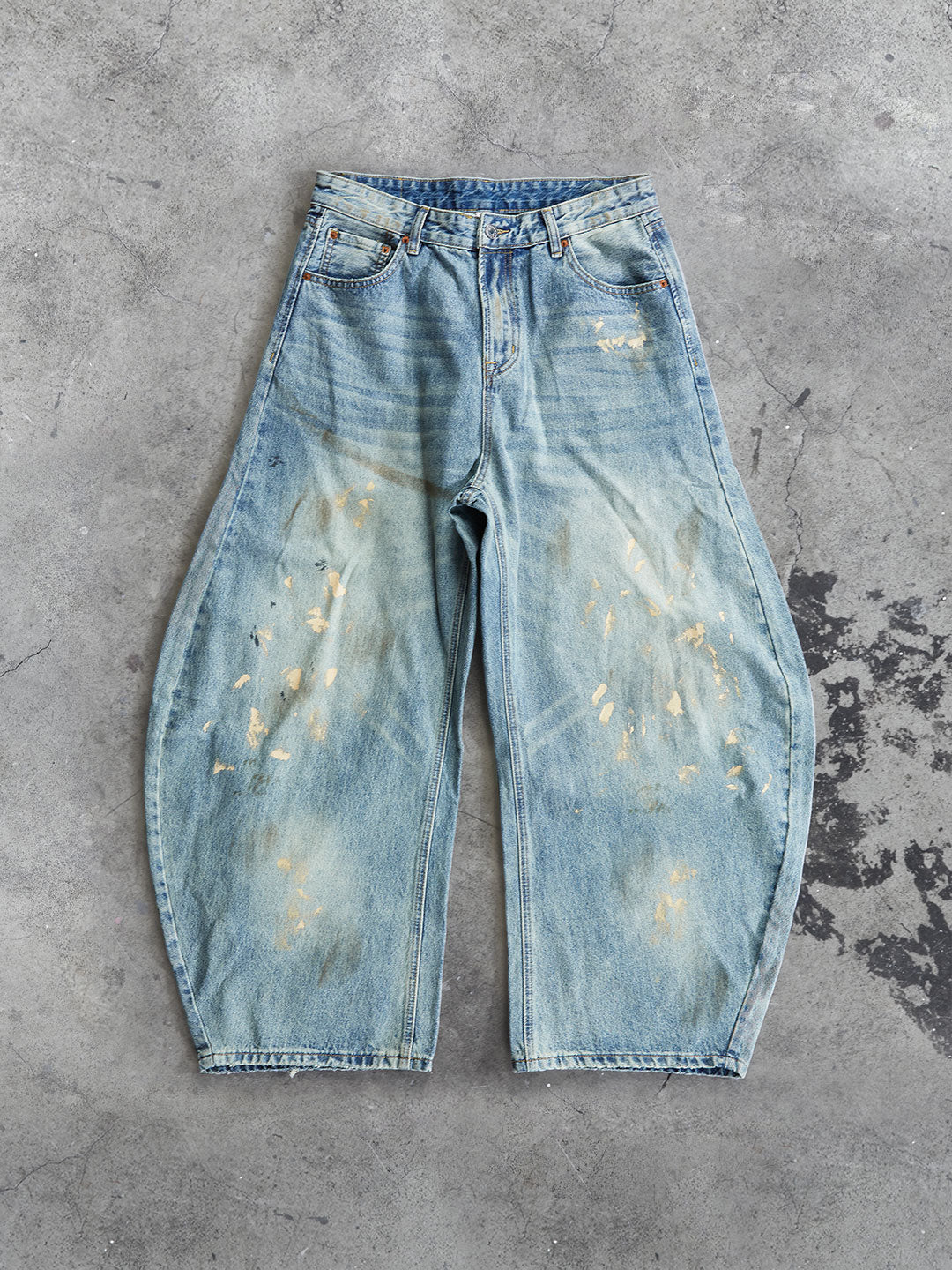 Hand-Painted Vintage Jeans