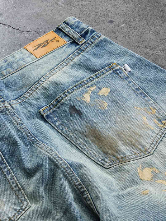 Hand-Painted Vintage Jeans