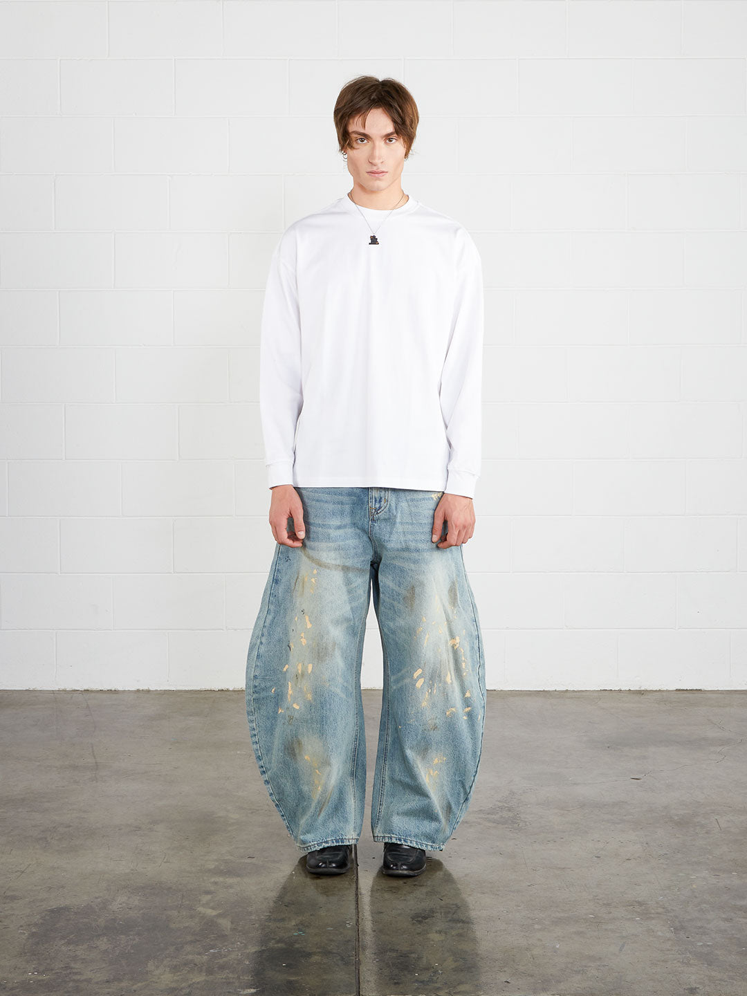 Perfect White cropped long sleeve