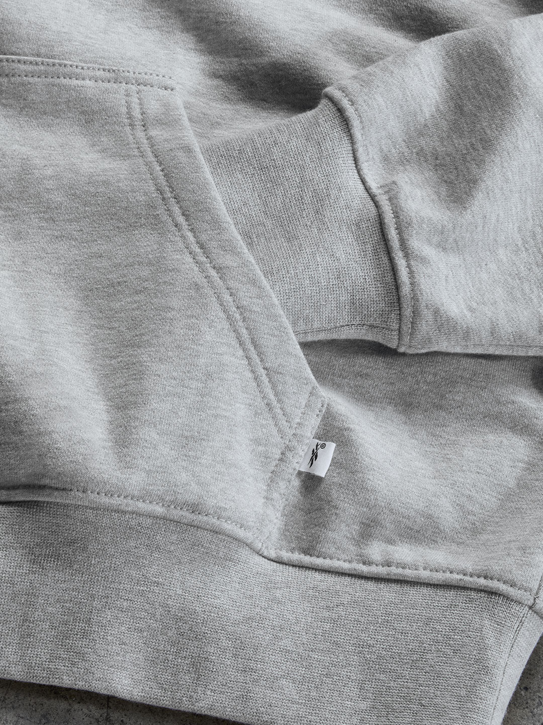 Perfect Cropped Hoodie Heather Grey