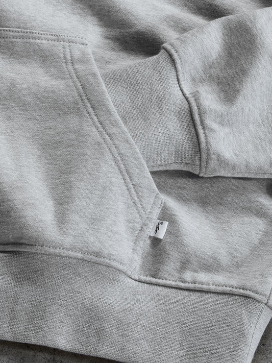 Perfect Cropped Hoodie Heather Grey