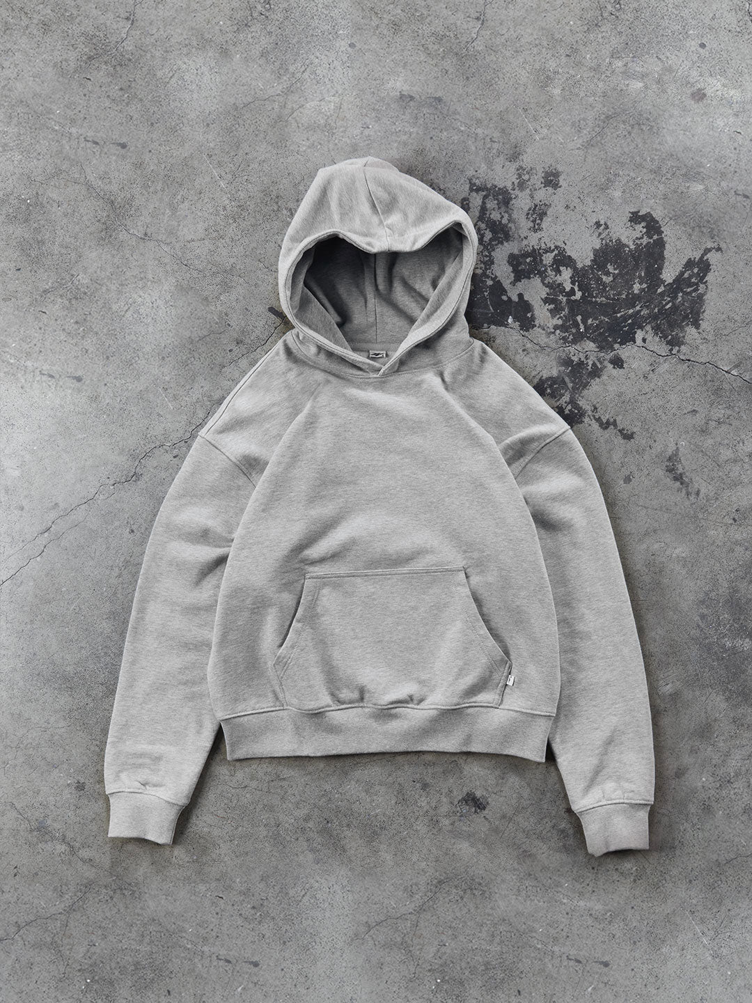 Perfect Cropped Hoodie Heather Grey