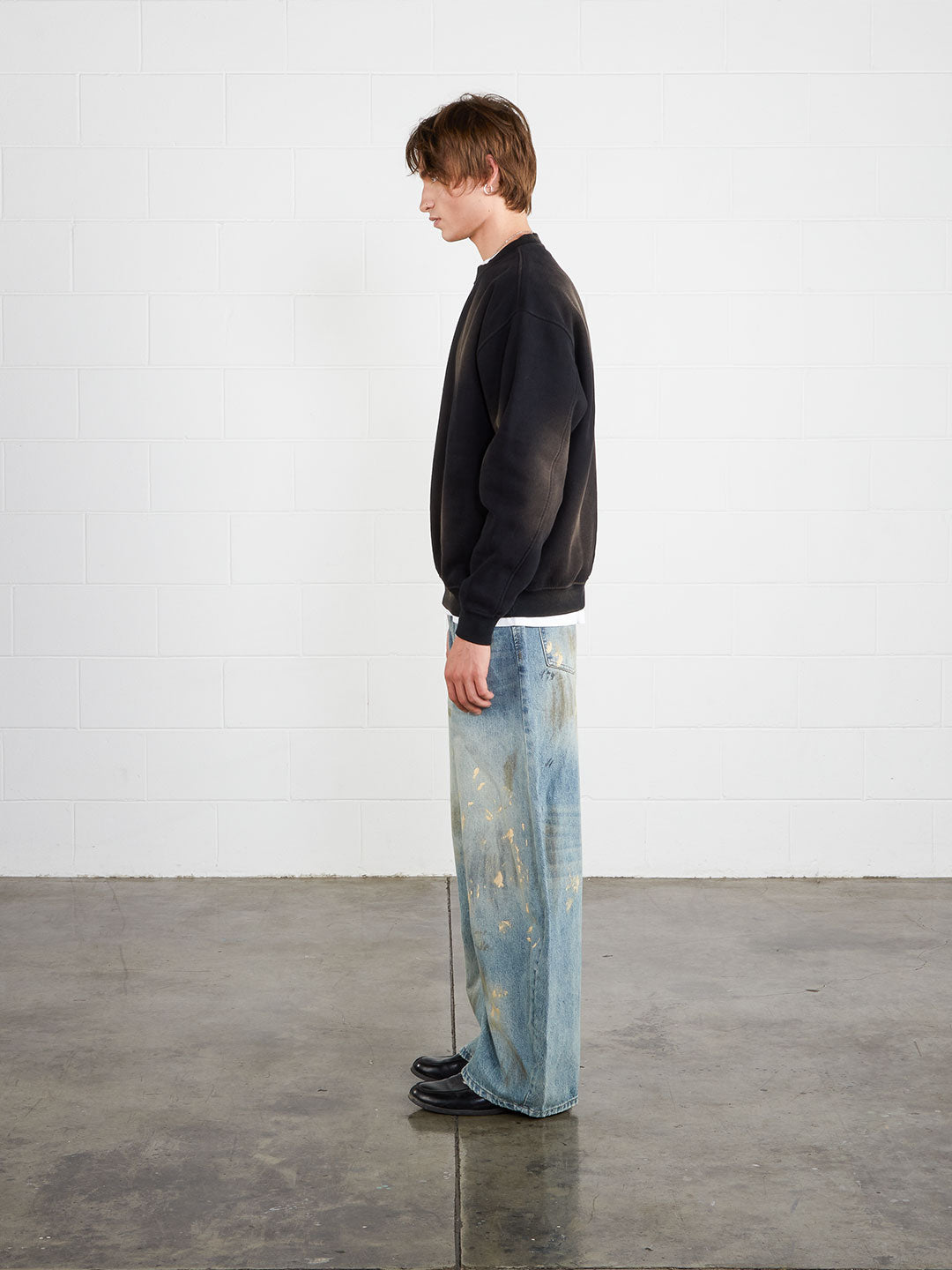 Washed Vintage Crewneck Black