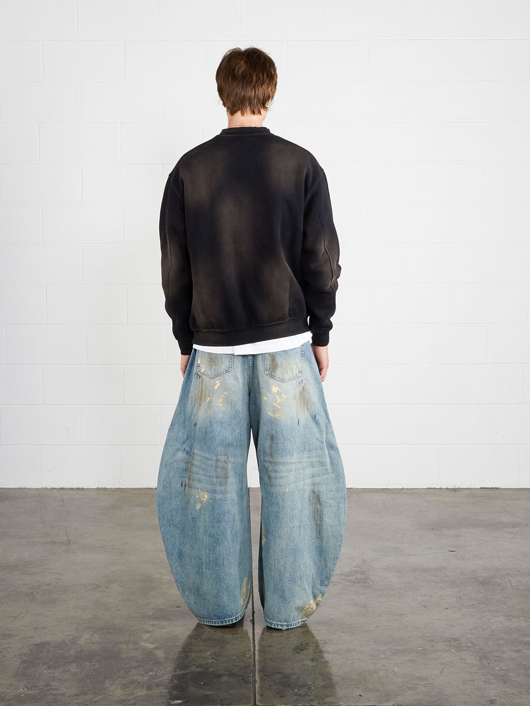 Washed Vintage Crewneck Black