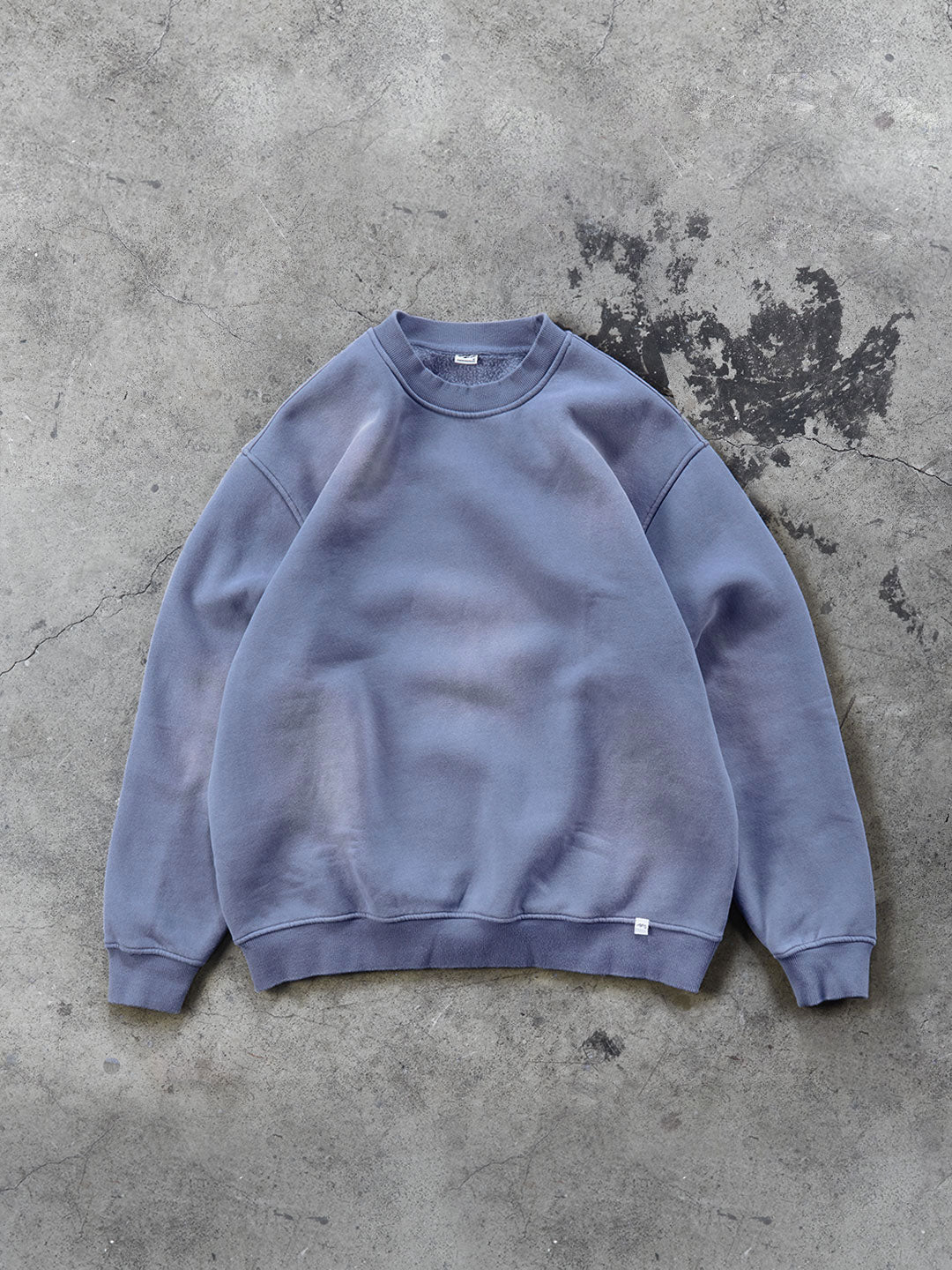 Washed Vintage Crewneck Denim Blue