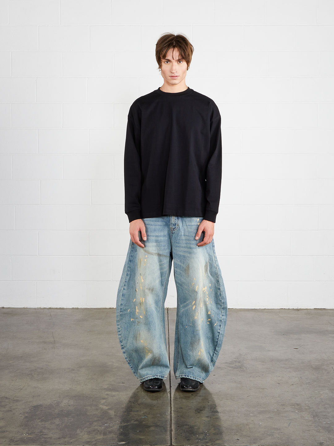 Perfect Black cropped long sleeve