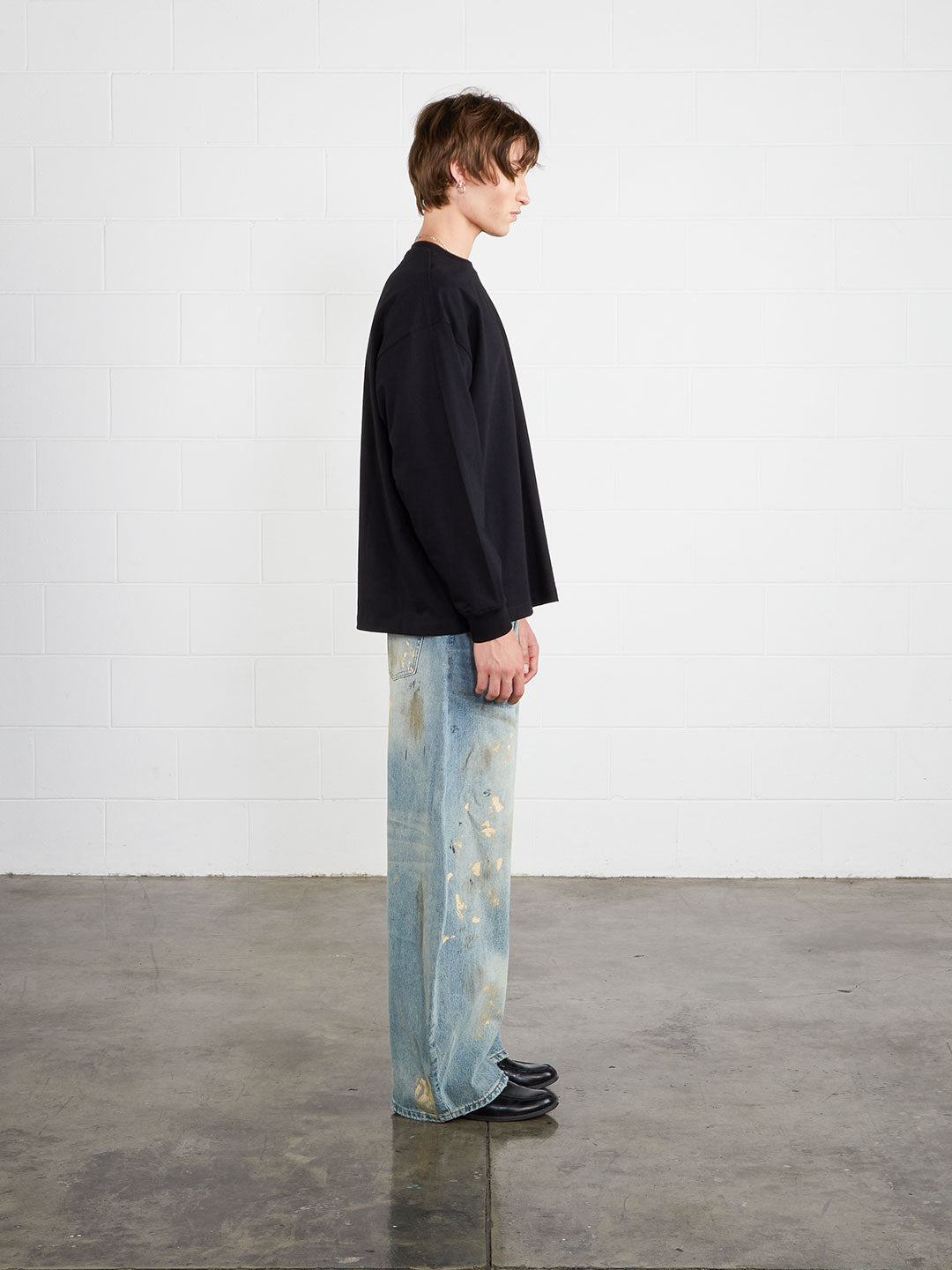 Perfect Black cropped long sleeve