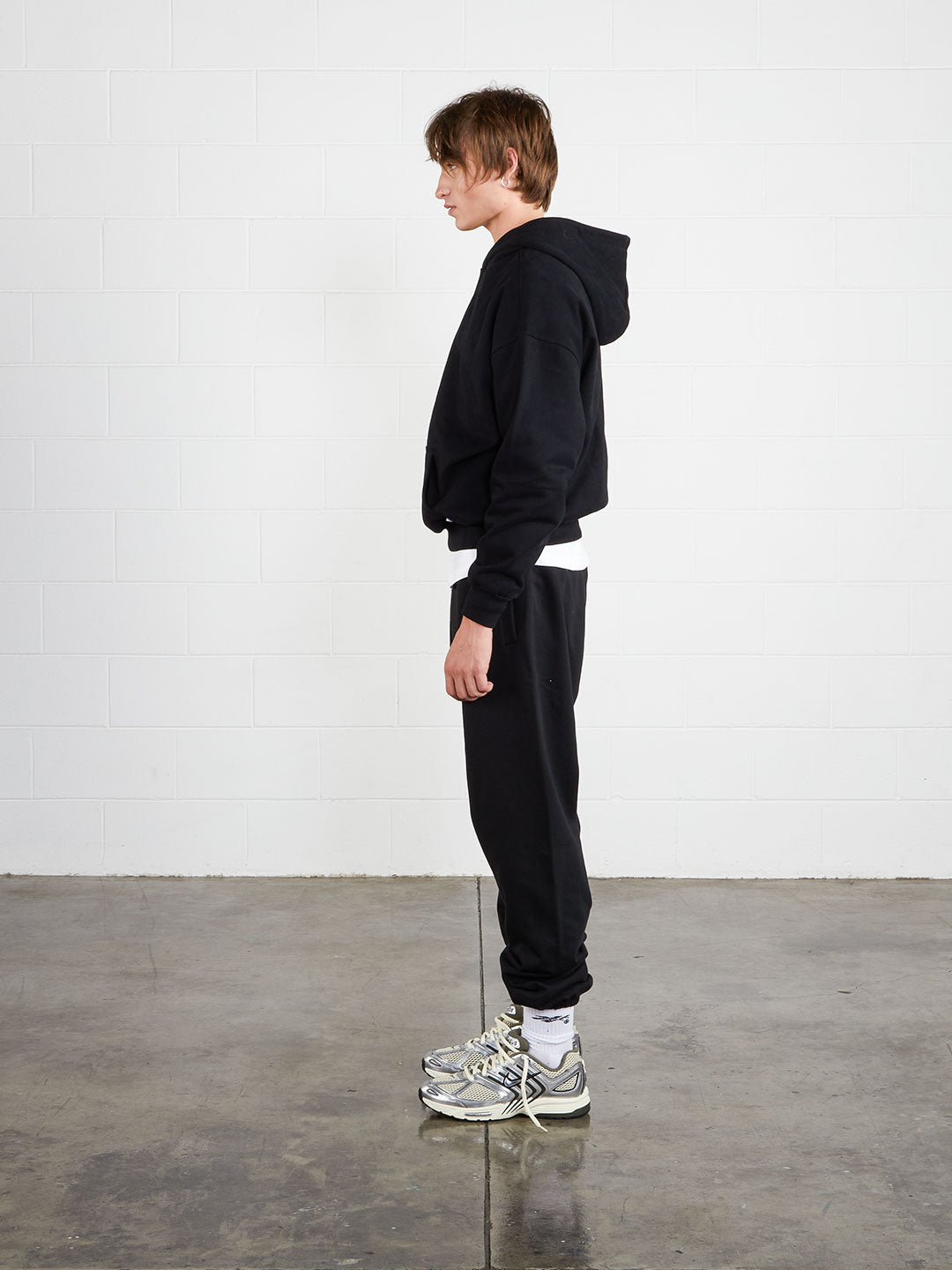 Perfect Cropped Hoodie Black