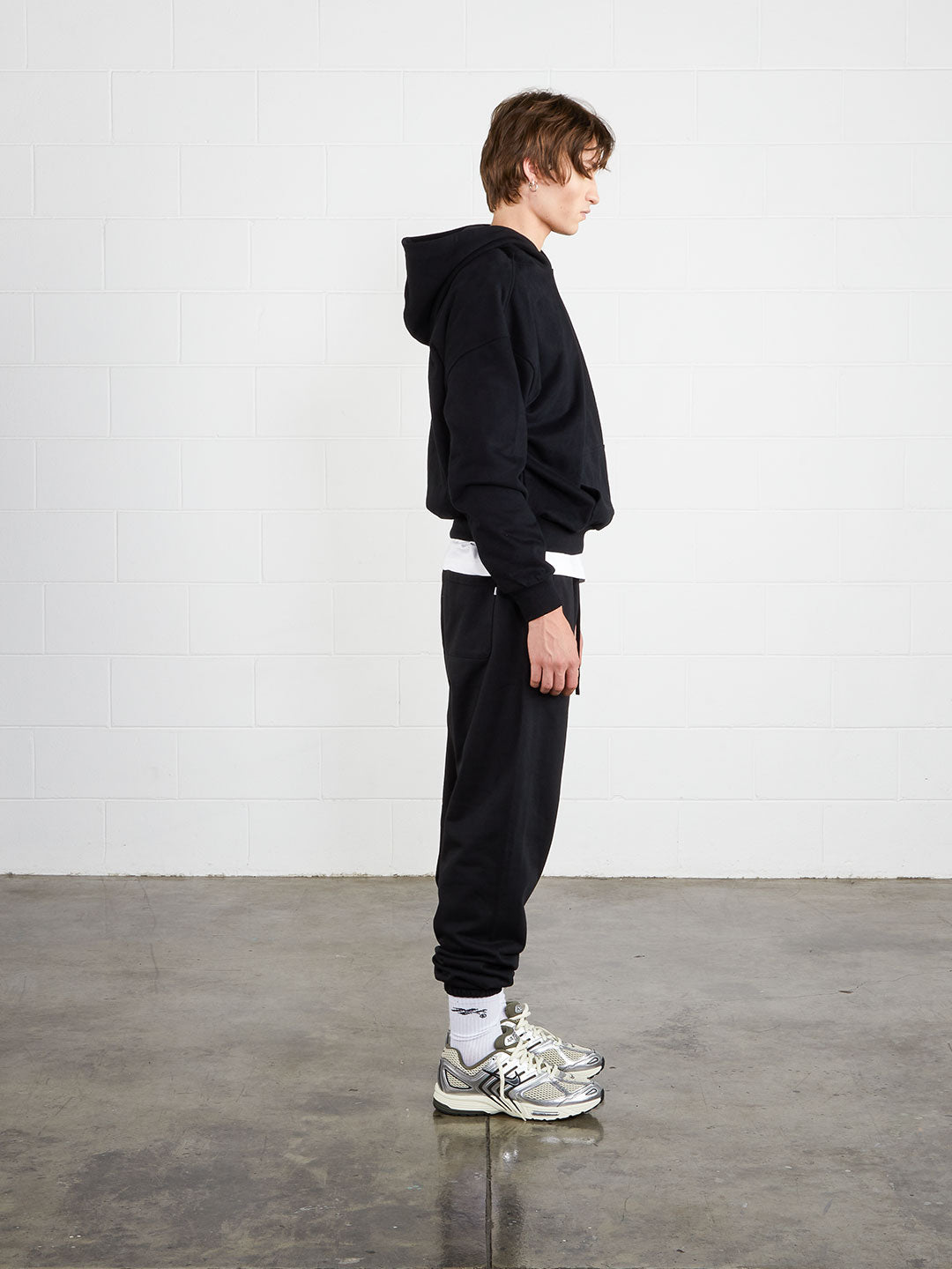 Perfect Cropped Hoodie Black